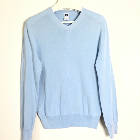 GAP Other - GAP Light Blue Sweater V-neck Comfort Breezy 6 GAP Other - GAP Light Blue Sweater V-neck Comfort Breezy 6